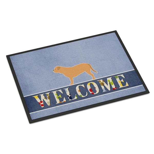 Carolines Treasures 18 x 27 in. Dogue de Bordeaux Welcome Indoor or Outdoor Mat BB5574MAT - main